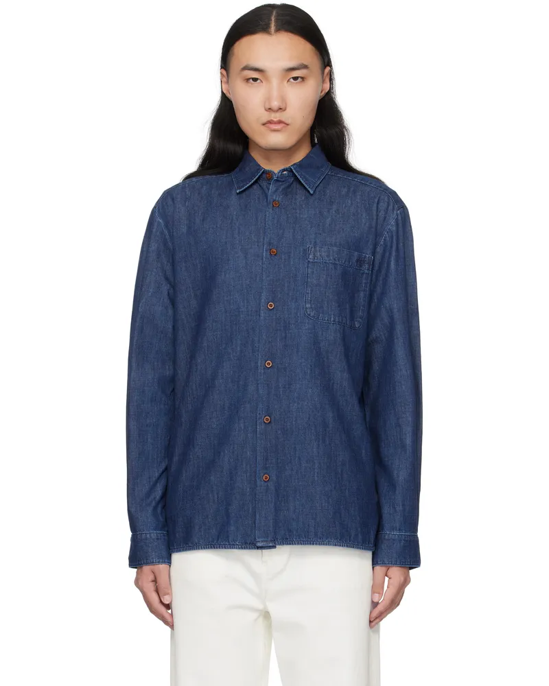 A.P.C. Blue Malo Denim Shirt Ial