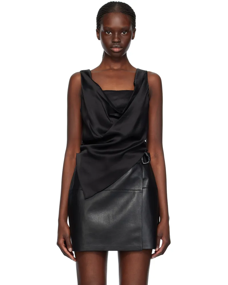 Nanushka Black Petra Tank Top Black
