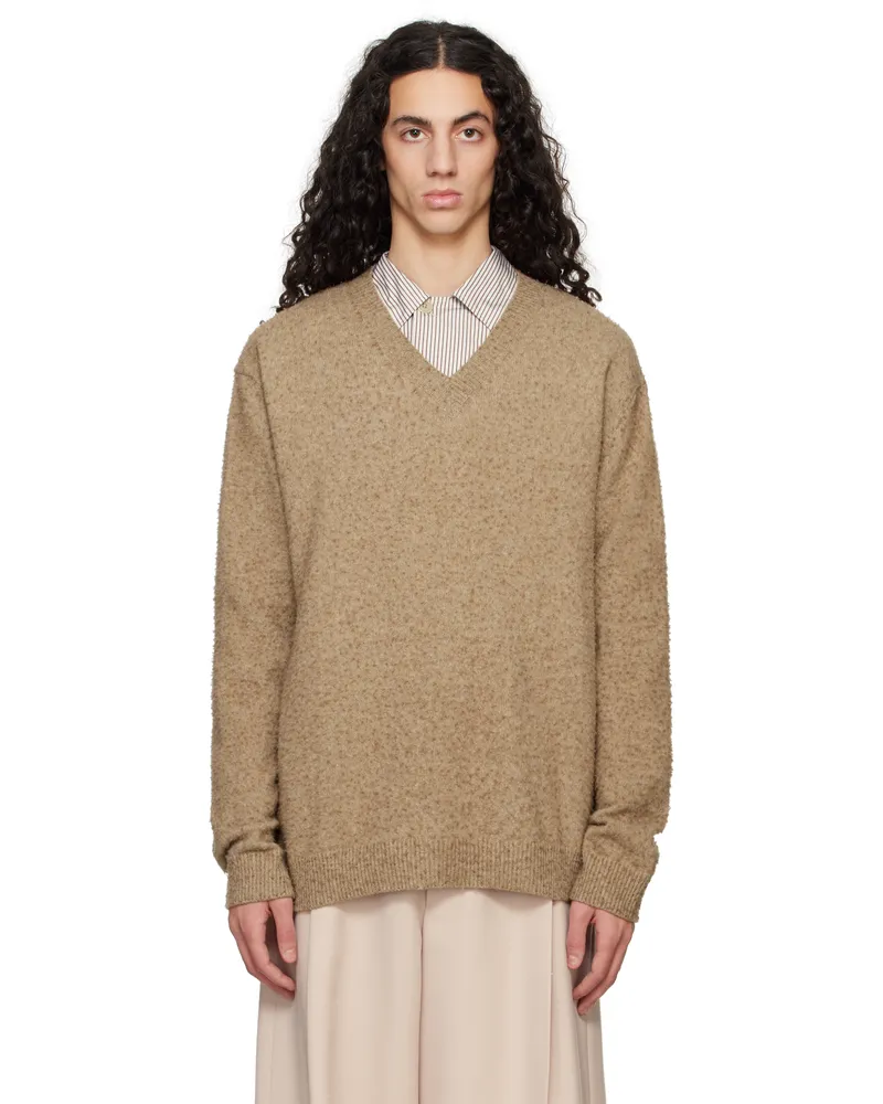 Maison Margiela Beige Pilling Sweater 114m
