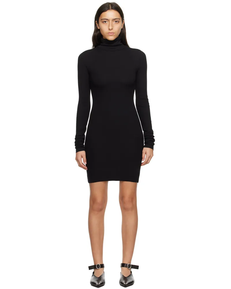 ÉTERNE Black Turtleneck Minidress Black
