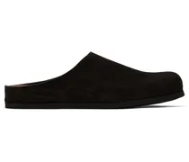 Brown Clog Slip-On Loafers