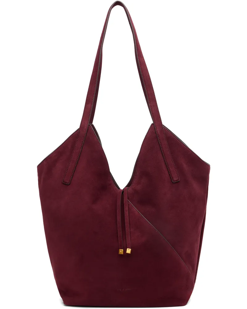 Rag & Bone Burgundy Alix Suede Tote Gar