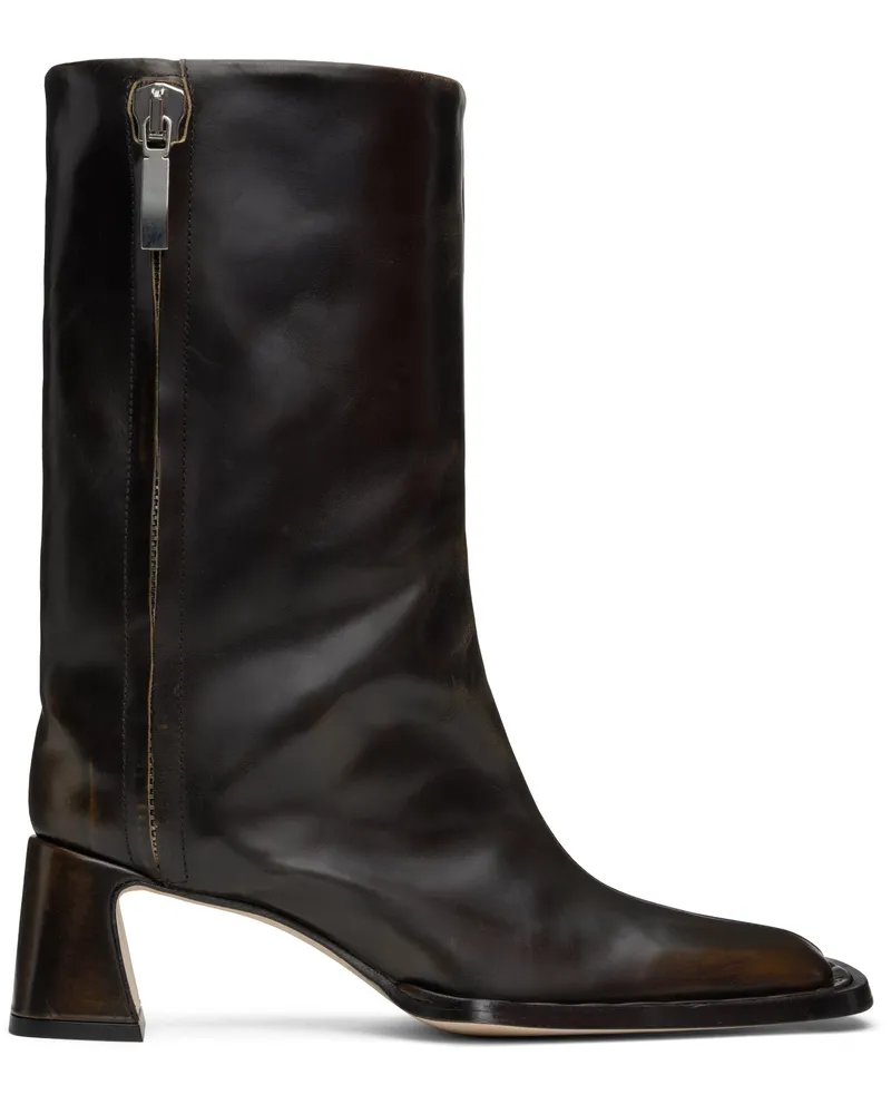 Miista Brown Raleigh Boots Camel