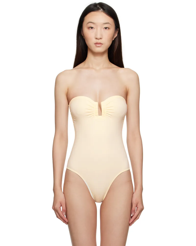 Eres Off-White Cassiopee Swimsuit Sable