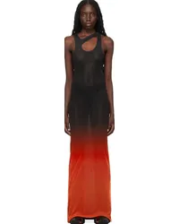 OTTOLINGER Black & Red Gradient Maxi Dress Fade