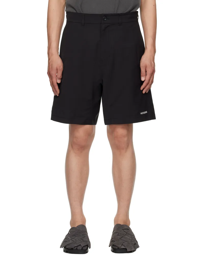 WE 11 DONE Black Classic Shorts Black