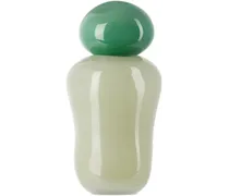 Green & Off-White Bon Bon Medi Vase