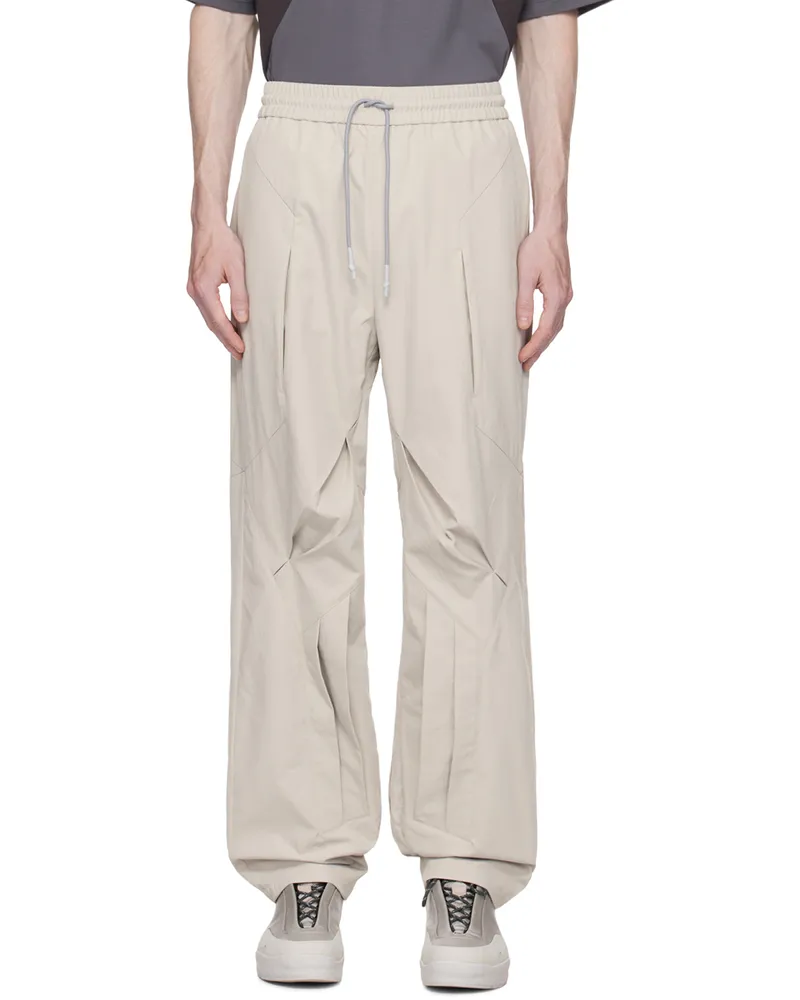 Uncertain Factor Gray Tight End Trousers Grey