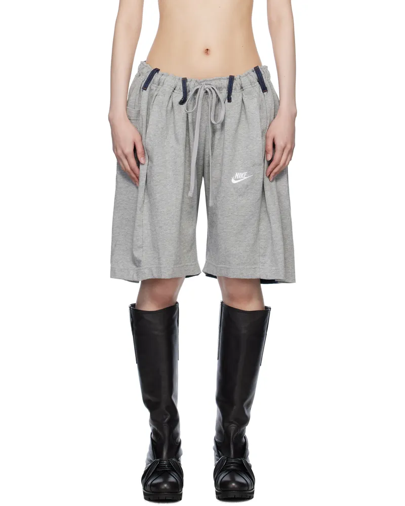 BLESS Gray & Blue Nº69 Overjogging Denim Shorts Light