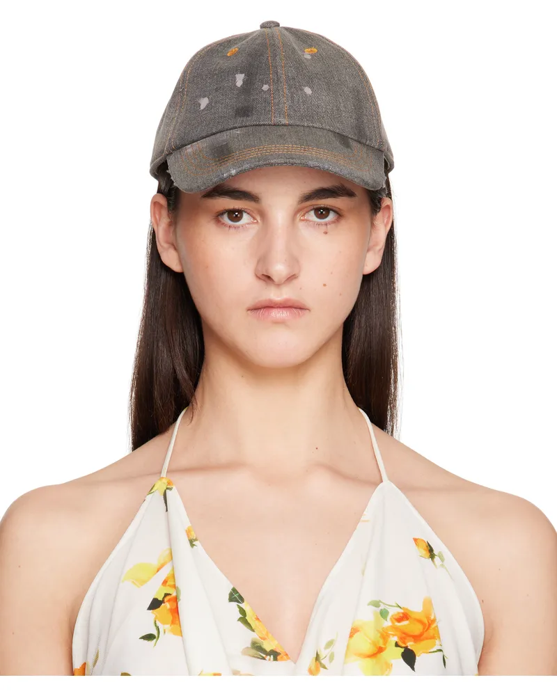 Acne Studios Black Denim Cap 900