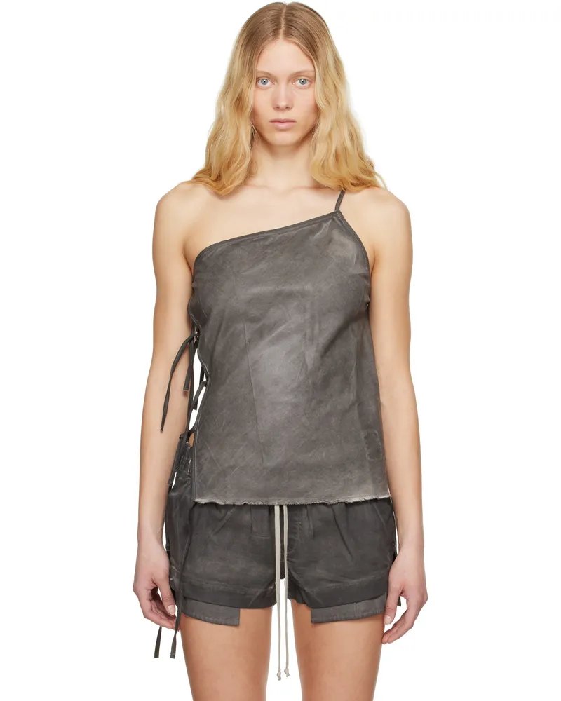 DRKSHDW by Rick Owens Gray Hollywood Taco Denim Top 78
