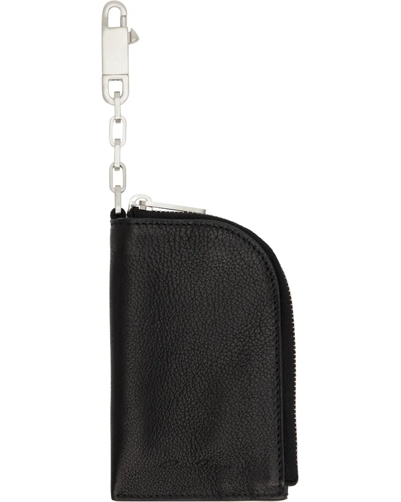 Rick Owens Black Concordians Hook Wallet 09