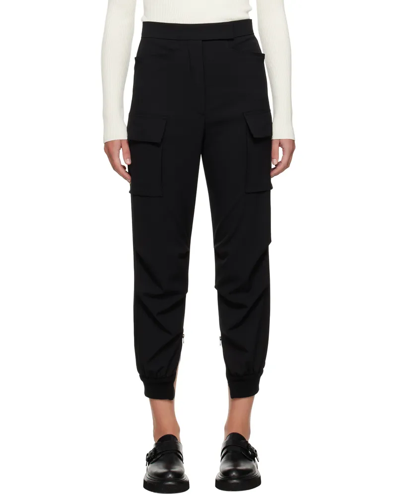 Max Mara Black Cargo Pocket Trousers 002