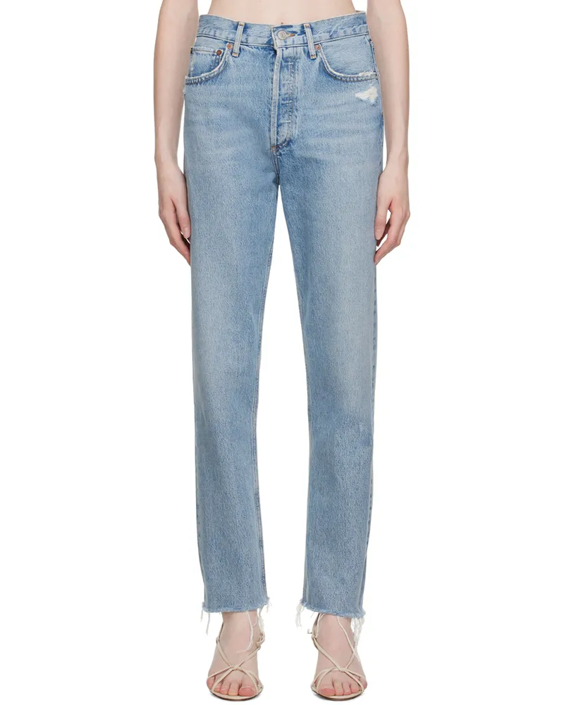 AGOLDE Blue 90's Pinch Waist Jeans Ruminate