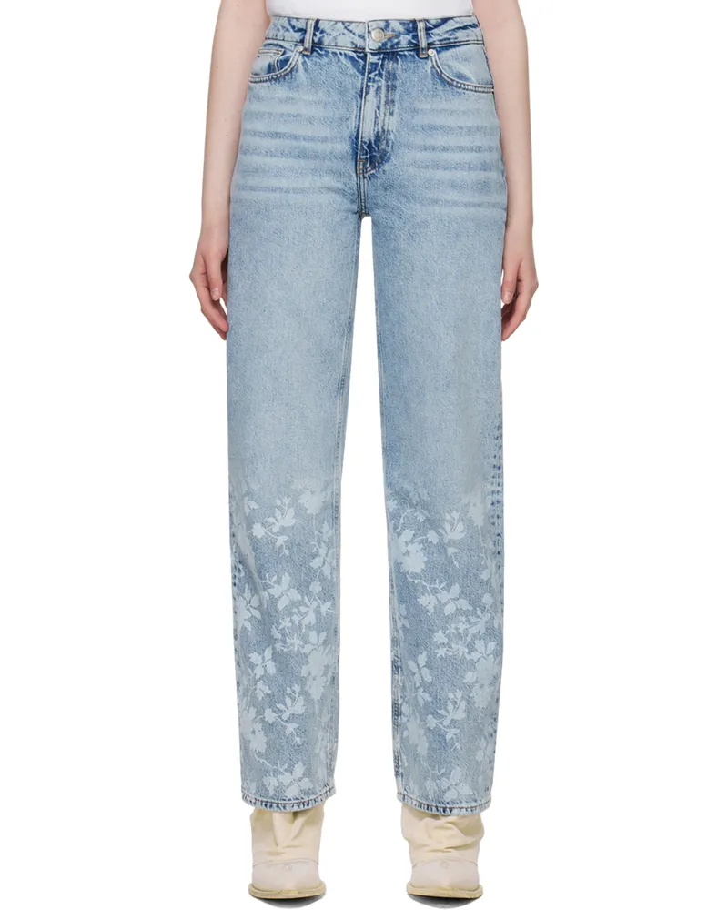 Holzweiler Blue Flower Print Jeans 1376