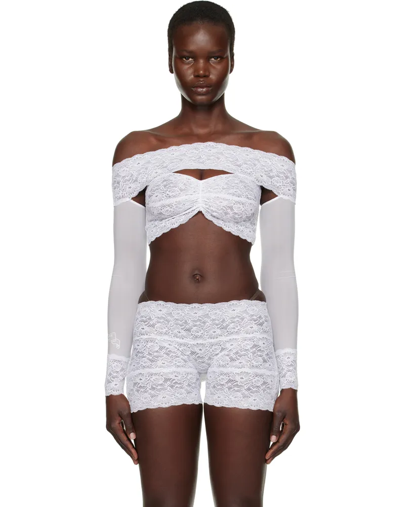 Poster Girl White Davina Lace T-shirt Virgin