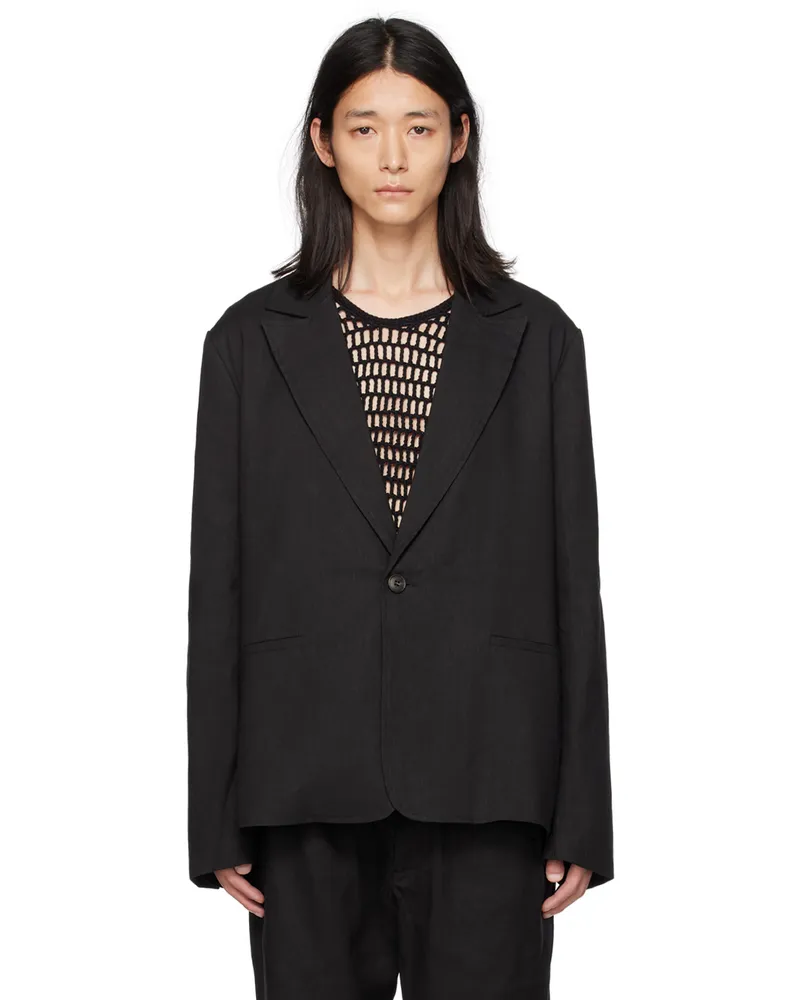 COMMAS Black Single-Breasted Blazer Black