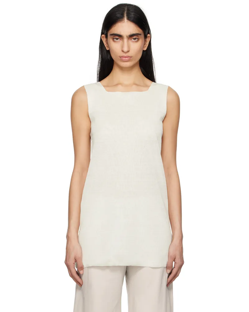 The Row White Jaylen Tank Top Wht