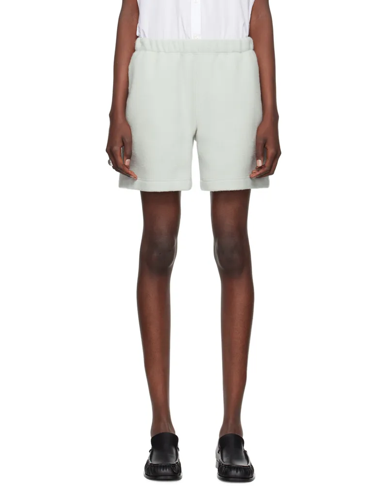 Rier Gray Virgin Wool Shorts Perle