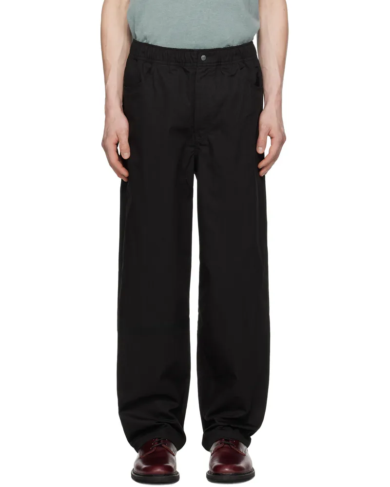 Norse Projects Black Ragnar Fine Broken Twill Trousers Black9999