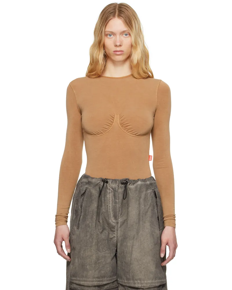 Diesel Tan T-Finne-Q2 Bodysuit 7az