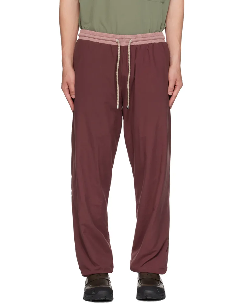 RANRA Burgundy Hlaup Track Pants Eggplant