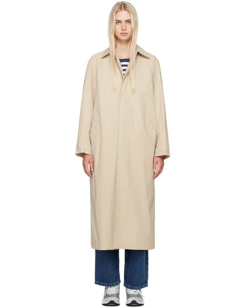 A.P.C. Beige Gaia Trench Coat Aae