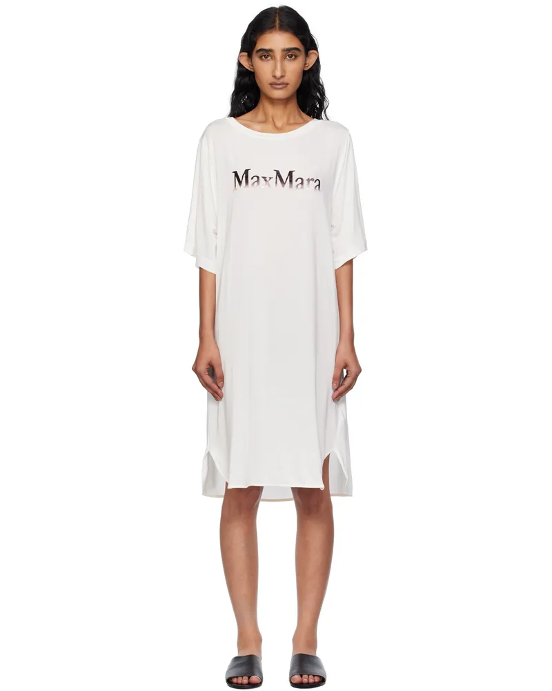 Max Mara White Luna Minidress 001