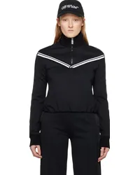 OFF-WHITE Black Half-Zip Jacket Black