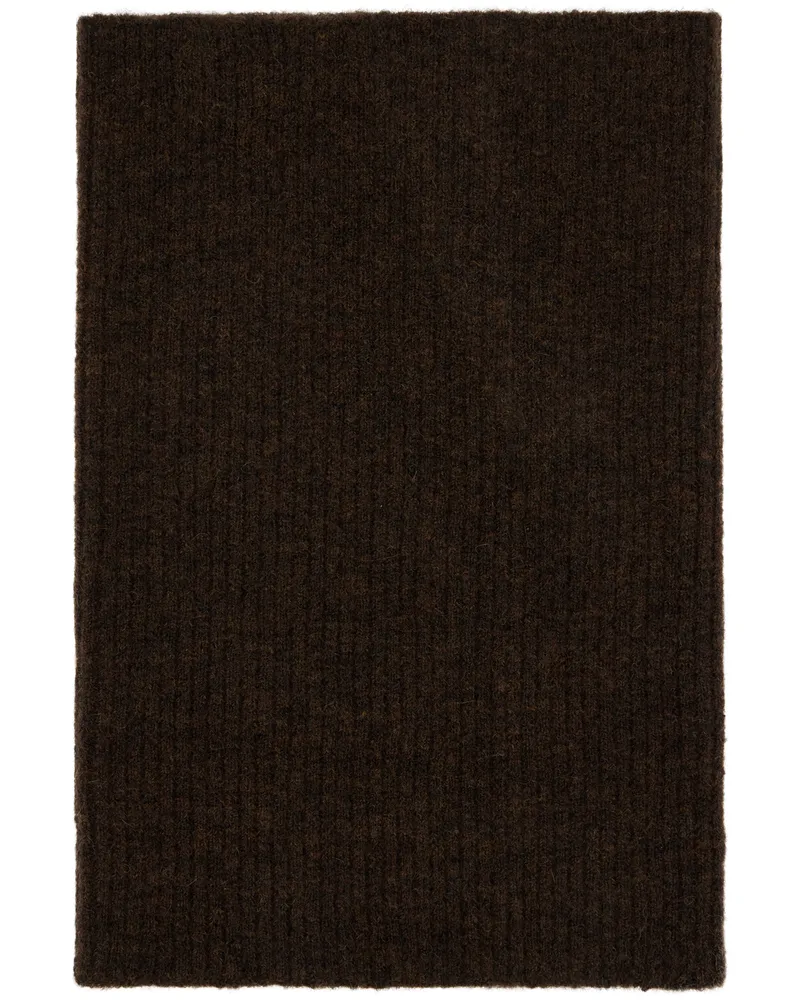 Rick Owens Brown Concordians Tube Scarf 04