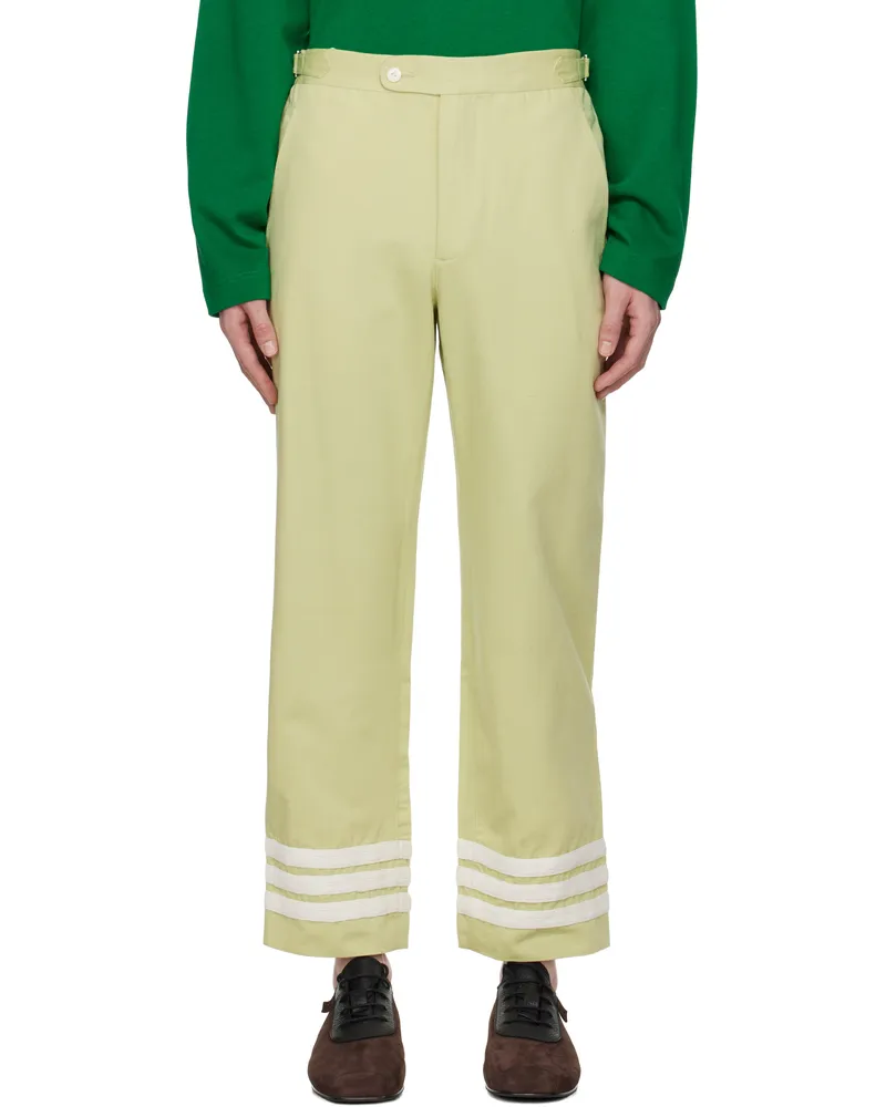 BODE Green Tri-Stripe Trousers Green