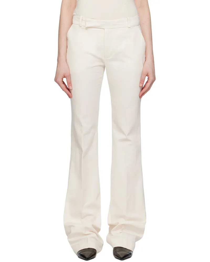 Ludovic de Saint Sernin White Bum Trousers White