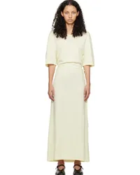 Christophe Lemaire Yellow Belted Midi Dress Yelemon