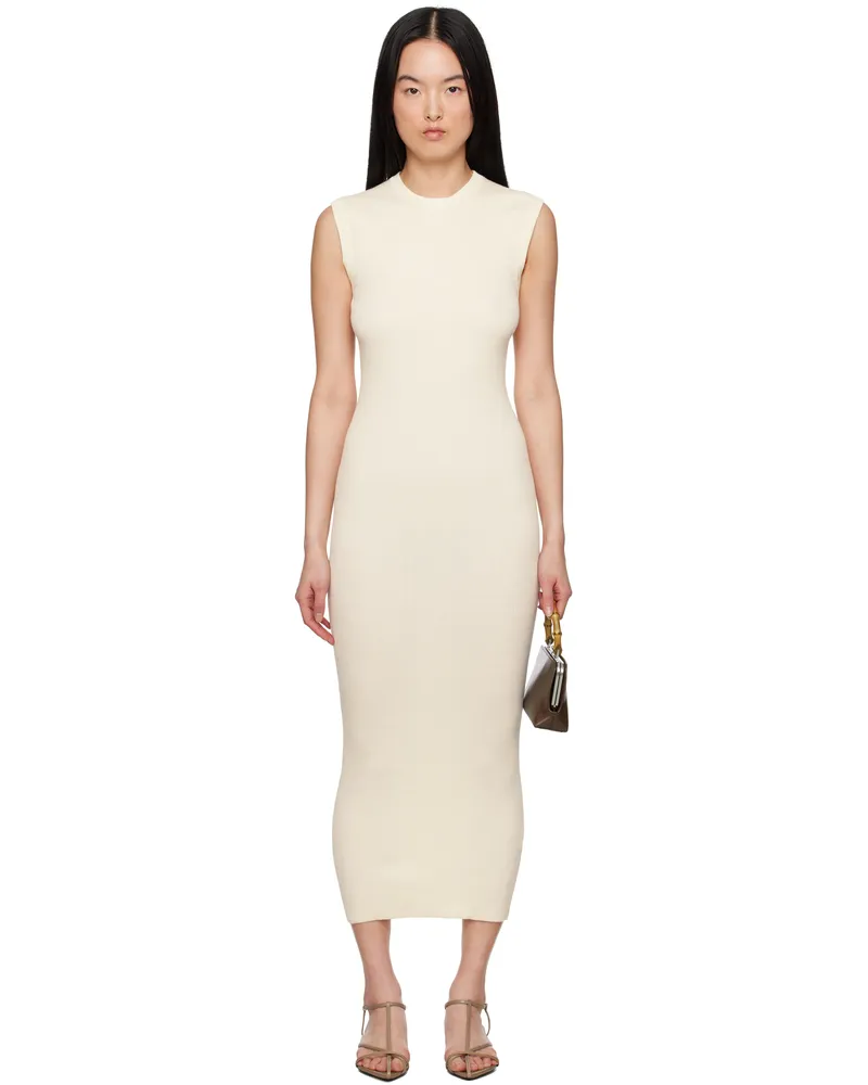 Jil Sander Off-White Cotton Tank Maxi Dress 102