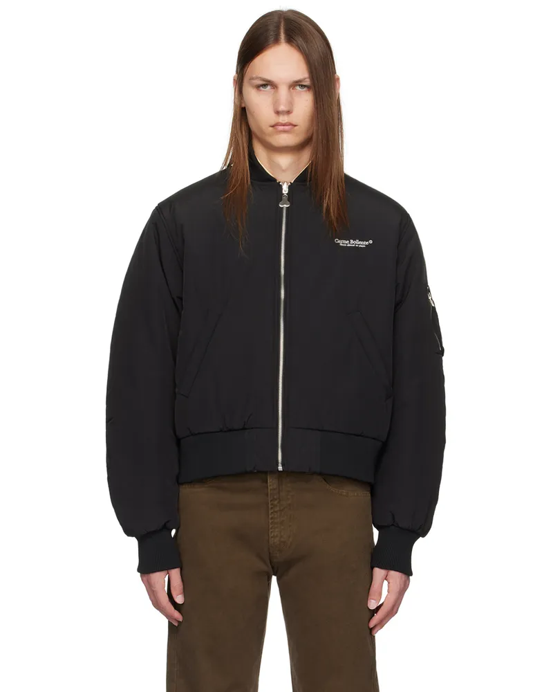 Carne Bollente Black Hidden Pleasures Reversible Bomber Jacket Black