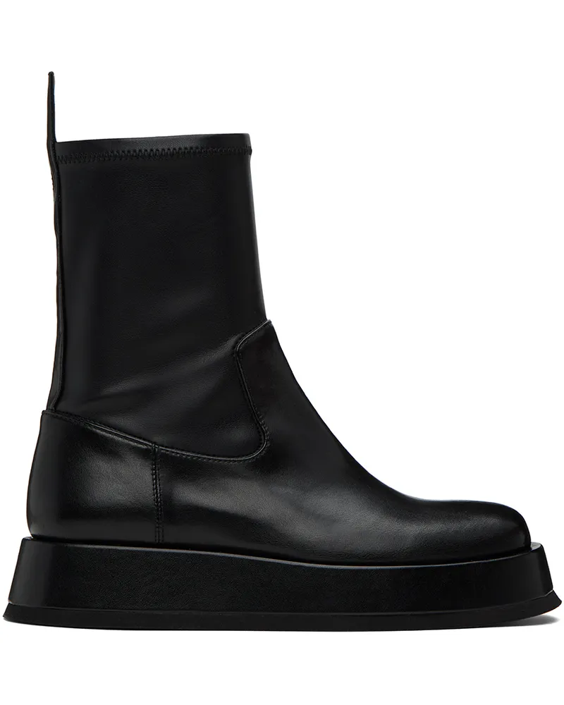 Gia Borghini Black Rosie Huntington-Whiteley Edition Rosie 11 Boots 5000