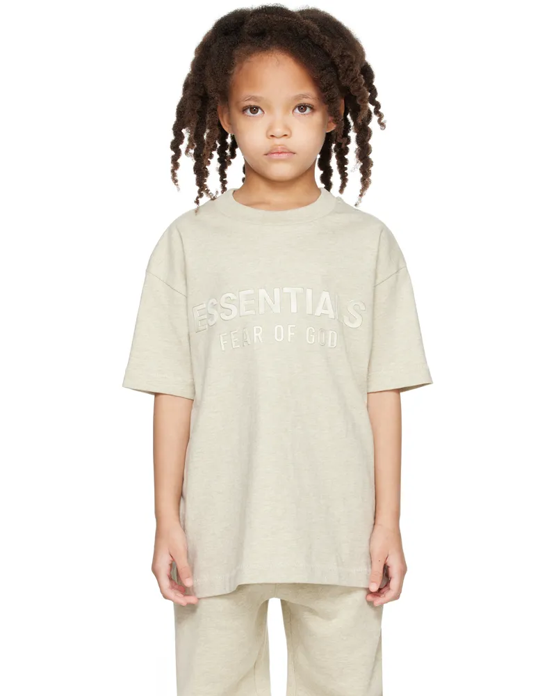 Fear of God Kids Beige Classic T-shirt Heather