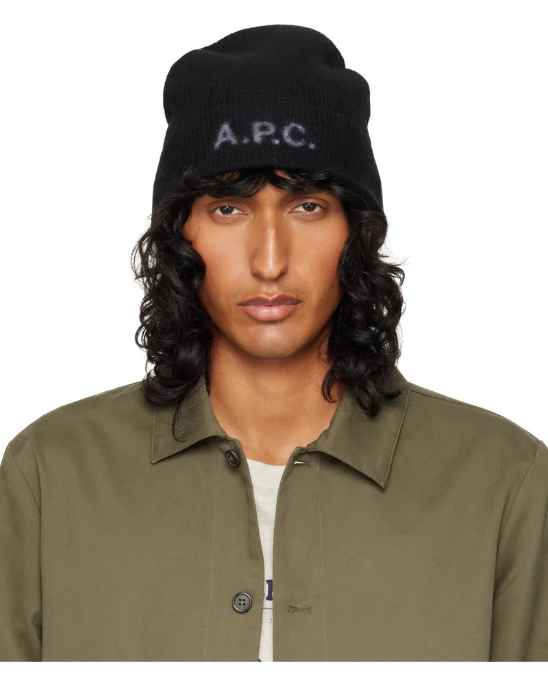 A.P.C. Black Harry Beanie Lzz