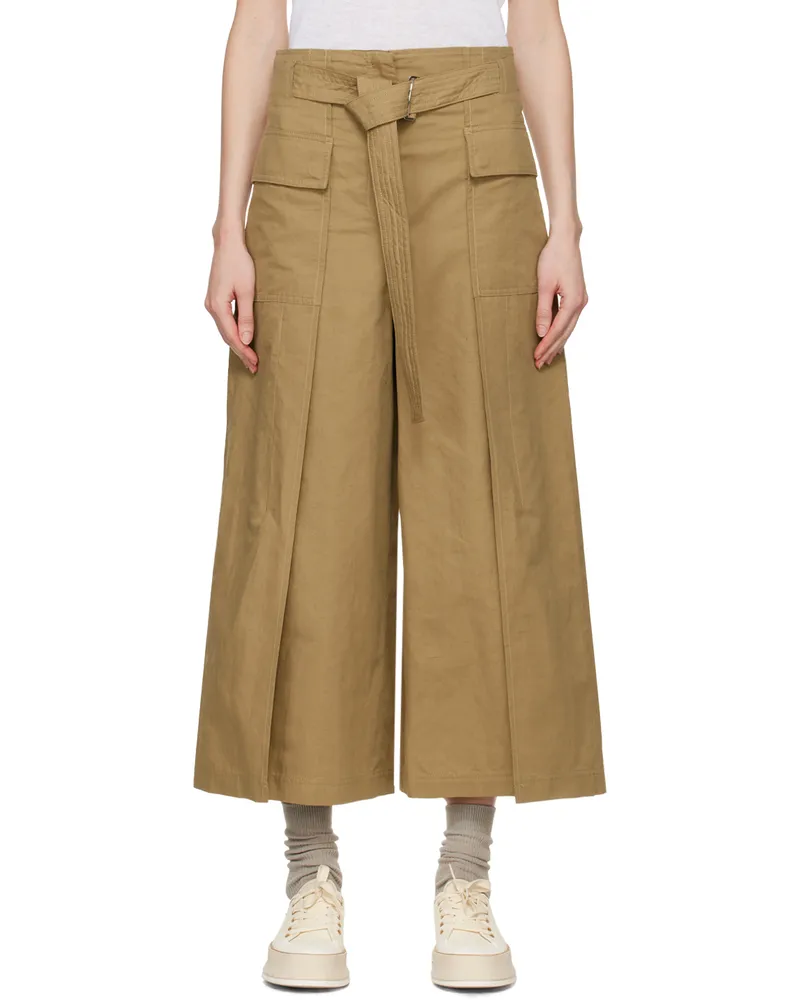 Max Mara Tan Pinide Trousers 3