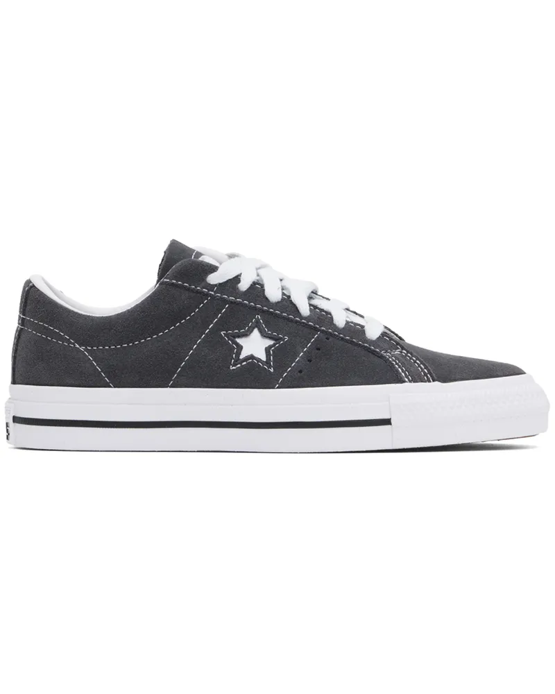 Converse Gray CONS One Star Pro Suede Sneakers Dark