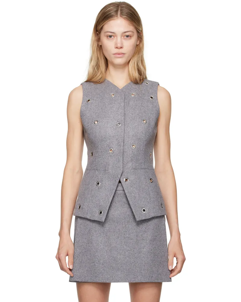 MSGM Gray Studs Vest 96