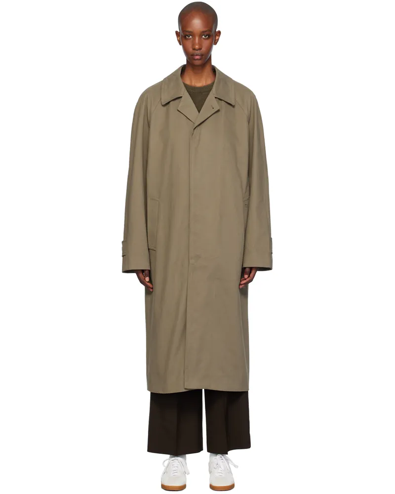 Filippa K Taupe Cotton Gabardine Car Coat 0070