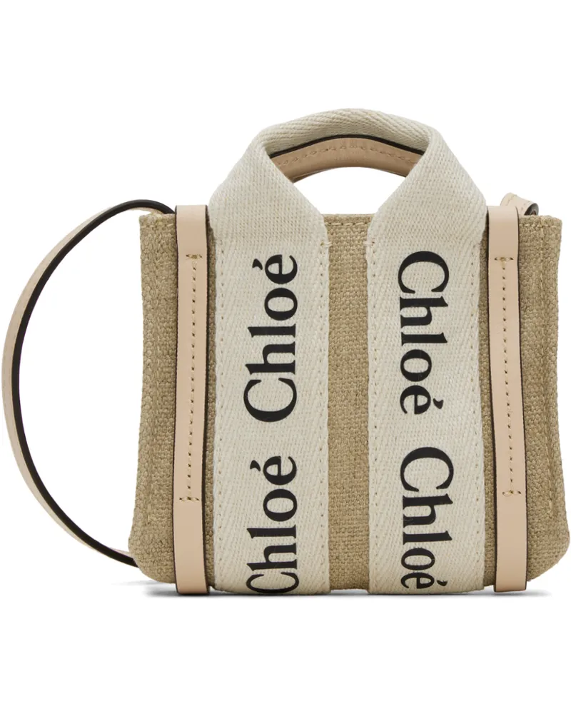 Chloé Beige & Pink Woody Nano Bag 6j5