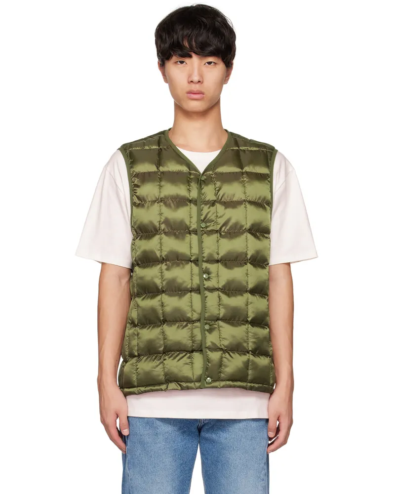 Saturdays NYC Khaki Cho Puffer Vest Army