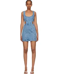 GRLFRND Blue Vivi Denim Minidress Faria