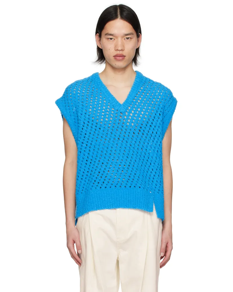Wooyoungmi Blue Vented Vest 515l