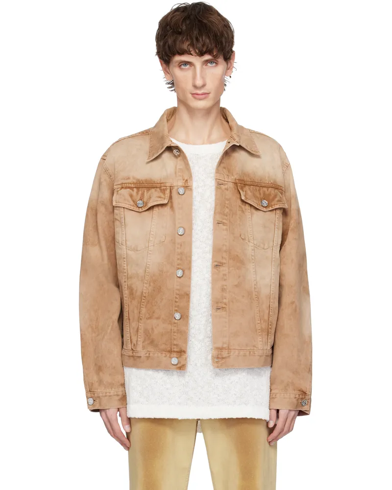 Séfr Tan Huron Denim Jacket Faded