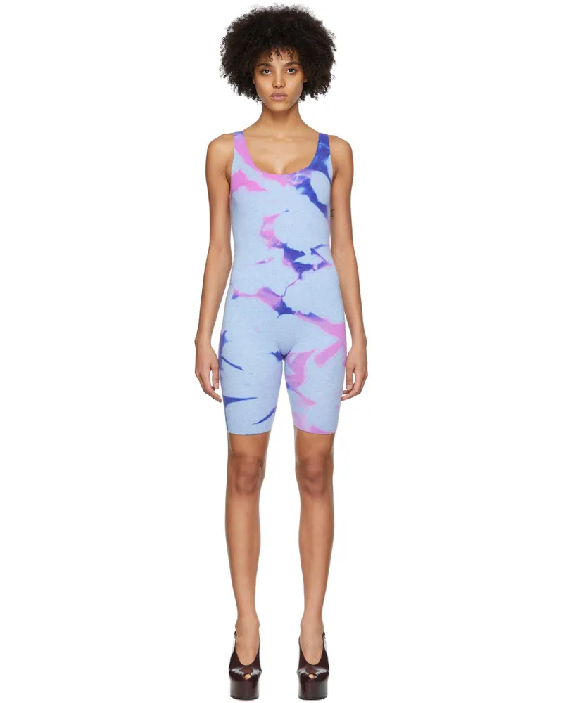 The Elder Statesman Blue Shard Jumpsuit Blue