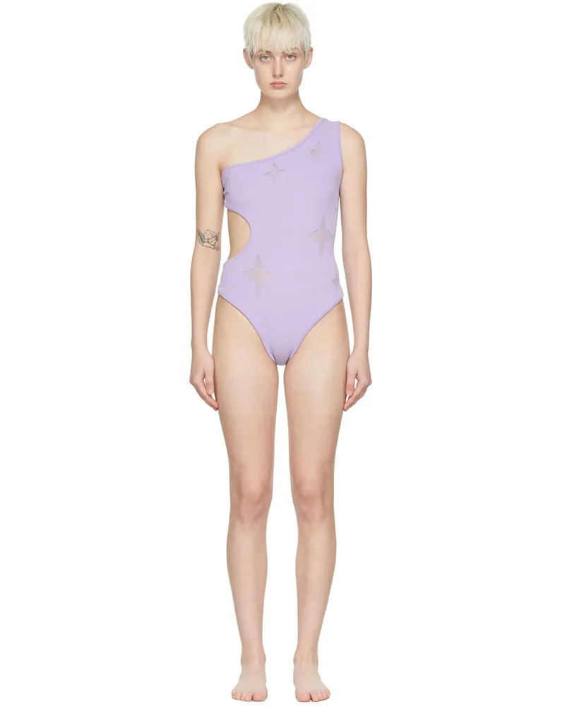 Chet Lo Purple Twilight One-Piece Swimsuit Lilac
