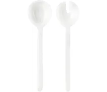 White Pamana Serving Spoon Set